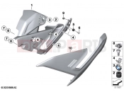 BMW Motorrad BMW 2020 S models S 1000 R (0E51, 0E53) Side trim panel | Side trim panel