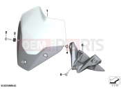 BMW Motorrad BMW 2020 S models S 1000 R (0E51, 0E53) Windshield / mounting | Windshield / mounting