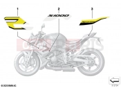 BMW Motorrad BMW 2020 S models S 1000 R (0E51, 0E53) Stick-on label | Stick-on label