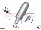 BMW Motorrad BMW 2020 S models S 1000 R (0E51, 0E53) Rear silencer | Rear silencer