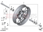 BMW Motorrad BMW 2020 S models S 1000 R (0E51, 0E53) Cast rim, front | Cast rim, front