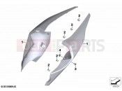 Rear side panel - BMW Motorrad S 1000 RR 19 (0E21, 0E23) 2022
