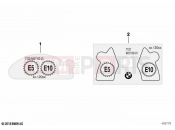 Information plate, fuel - BMW Motorrad S 1000 RR 19 (0E21, 0E23) 2022