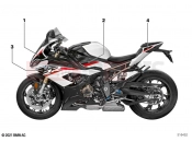 Stick-on label 3 | Stick-on label 3 - BMW Motorrad S 1000 RR 19 (0E21, 0E23) 2022