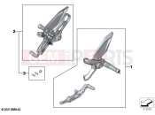 Footpeg system - BMW Motorrad S 1000 RR 19 (0E21, 0E23) 2022