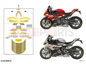 Sticker set | Sticker set - BMW Motorrad S 1000 RR 19 (0E21, 0E23) 2022