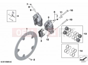 Front wheel brake 2 - BMW Motorrad S 1000 RR 19 (0E21, 0E23) 2022