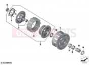Clutch with drive plate - BMW Motorrad S 1000 RR 19 (0E21, 0E23) 2022