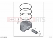 Piston with rings and pin 2 - BMW Motorrad S 1000 RR 19 (0E21, 0E23) 2022
