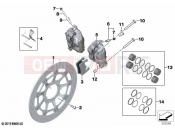 Front wheel brake 2 | Front wheel brake 2 - BMW Motorrad S 1000 RR 19 (0E21, 0E23) 2022