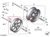 Forged wheels 2 - BMW Motorrad S 1000 RR 19 (0E21, 0E23) 2022