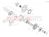 DUCATI 2024 STREETFIGHTER V2 REAR WHEEL SPINDLE