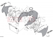 DUCATI Multistrada V2 S Upper fairings (Ducati Red)