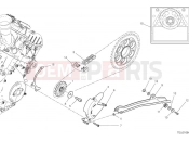 DUCATI 2024 Panigale V4 R Front sprocket & chain (international)