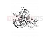 SUZUKI A100-4 N (1992) 37 - FRONT WHEEL (A100-4,K,L,M)