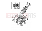 1 - CYLINDER - CRANKCASE - Suzuki A100 K (1989)