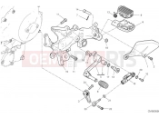 DUCATI 2024 Multistrada V4 Rally Left footrest & gear shift pedal