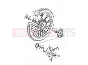 SUZUKI A100 M (1991) 38 - FRONT WHEEL (A100N)