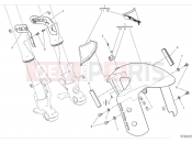 DUCATI 2024 DesertX Front mudguard - white