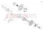DUCATI Diavel 1260 S REAR WHEEL SPINDLE