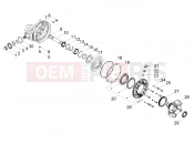 MOTOGUZZI V85 TT (EU) Rear transmission / Components