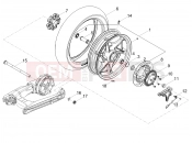 Rear wheel - Motoguzzi V7 Stone Corsa 850 (EU) 2024