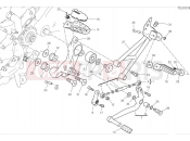 DUCATI 2024 Hypermotard 950 Left footrests & gear shift pedal