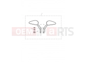 TRIUMPH THUNDERBIRD Oval Style Mirrors, Black