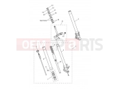 TRIUMPH Tiger 850 Sport Front Forks & Lower Yoke Assy