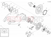 DUCATI Multistrada 1200 S Touring HUB, REAR WHEEL