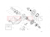 DUCATI Diavel Strada HUB, REAR WHEEL