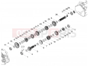 MOTOGUZZI V85 TT Strada E5+ (AU, JP) Gear box - Gear assembly
