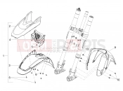 MOTOGUZZI V85 TT Strada E5+ (EU) Front mudguard-Pillar