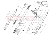 DUCATI Supersport 400 SS FRONT FORK » FRONT SUSPENSION