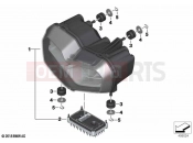 LED headlight | LED headlight - BMW Motorrad C 400 X (0C09, 0C19) 2019