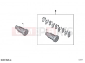 BMW Motorrad BMW 2018 C-Models C 400 X (0C09, 0C19) Lock cylinder | Lock cylinder