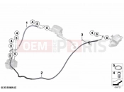 BMW Motorrad BMW 2018 C-Models C 400 X (0C09, 0C19) Brake lines, front 2 | Brake lines, front 2