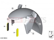 BMW Motorrad BMW 2018 C-Models C 400 X (0C09, 0C19) Front-wheel cover | Front-wheel cover