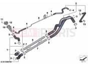 BMW Motorrad BMW 2018 C-Models C 400 X (0C09, 0C19) Coolant lines | Coolant lines