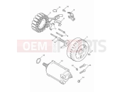 Triumph 2023 Rocket 3 R Alternator & starter motor