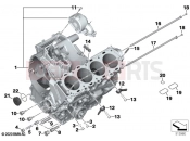 BMW Motorrad BMW 2022 M models M 1000 R (0E81, 0E83) Engine housing