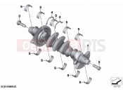 BMW Motorrad BMW 2022 M models M 1000 R (0E81, 0E83) Crankshaft with bearing