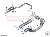 BMW Motorrad BMW 2022 M models M 1000 R (0E81, 0E83) Cooling system - water hoses