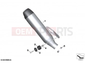 BMW Motorrad BMW 2022 M models M 1000 R (0E81, 0E83) Sport silencer