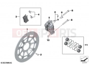 BMW Motorrad BMW 2022 M models M 1000 R (0E81, 0E83) Front wheel brake