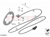 BMW Motorrad BMW 2022 M models M 1000 R (0E81, 0E83) Rotational-speed sensor, rear