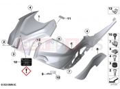 BMW Motorrad BMW 2022 M models M 1000 R (0E81, 0E83) Panel, fuel tank