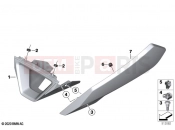 BMW Motorrad BMW 2022 M models M 1000 R (0E81, 0E83) Engine spoiler
