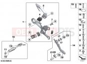 BMW Motorrad BMW 2022 M models M 1000 R (0E81, 0E83) Footrest system, right