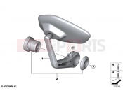 BMW Motorrad BMW 2022 M models M 1000 R (0E81, 0E83) Mirror handlebar end